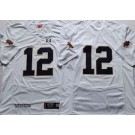 Men's Notre Dame Fighting Irish #12 Ian Book White College Football Jersey