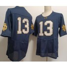 Men's Notre Dame Fighting Irish #13 Riley Leonard Navy College Football Jersey