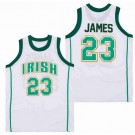 Men's Notre Dame Fighting Irish #23 Lebron James White Swingman Jersey