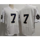 Men's Notre Dame Fighting Irish #7 Audric Estime Elite White College Football Jersey