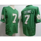 Men's Notre Dame Fighting Irish #7 Audric Estime Green Player Name College Football Jersey