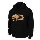 Men's Oakland Athletics Black Printed Pullover Hoodie