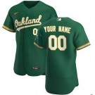 Men's Oakland Athletics Customized Green Alternate 2020 FlexBase Jersey