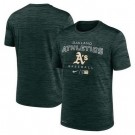 Men's Oakland Athletics Dark Green Logo Velocity Performance Practice T Shirt