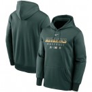 Men's Oakland Athletics Green Authentic Collection Dugout Pullover Hoodie