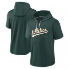Men's Oakland Athletics Green Short Sleeve Team Pullover Hoodie 306605