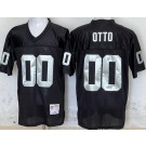Men's Oakland Raiders #00 Jim Otto Black 1980 Throwback Jersey