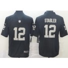 Men's Oakland Raiders #12 Kenny Stabler Limited Black Vapor Untouchable Jersey