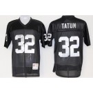 Men's Oakland Raiders #32 Jack Tatum Black Throwback Jersey