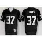 Men's Oakland Raiders #37 Lester Hayes Black Throwback Jersey