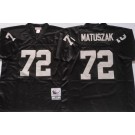Men's Oakland Raiders #72 John Matuszak Black Throwback Jersey