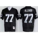 Men's Oakland Raiders #77 Lyle Alzado Black Throwback Jersey