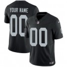 Men's Oakland Raiders Customized Limited Black FUSE Vapor Jersey