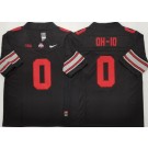 Men's Ohio State Buckeyes #0 OH IO Black 2025 FUSE College Football Jersey