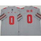 Men's Ohio State Buckeyes #0 OH IO Gray 2025 FUSE College Football Jersey