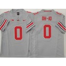 Men's Ohio State Buckeyes #0 OH IO Gray FUSE College Football Jersey