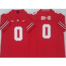 Men's Ohio State Buckeyes #0 OH IO Red FUSE College Football Jersey
