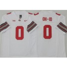 Men's Ohio State Buckeyes #0 OH IO White 2025 FUSE College Football Jersey