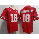 Men's Ohio State Buckeyes #18 Marvin Harrison Jr Red FUSE College Football Jersey