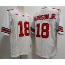 Men's Ohio State Buckeyes #18 Marvin Harrison Jr White FUSE College Football Jersey