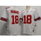 Men's Ohio State Buckeyes #18 Will Howard White FUSE College Football Jersey