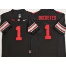 Men's Ohio State Buckeyes #1 Buckeyes Black 2025 FUSE College Football Jersey
