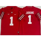 Men's Ohio State Buckeyes #1 Quinshon Judkins Red College Football Jersey