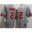Men's Ohio State Buckeyes #2 Caleb Downs Gray FUSE College Football Jersey