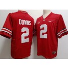 Men's Ohio State Buckeyes #2 Caleb Downs Red College Football Jersey