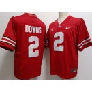 Men's Ohio State Buckeyes #2 Caleb Downs Red College Football Jersey
