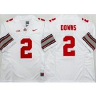 Men's Ohio State Buckeyes #2 Caleb Downs White 2025 FUSE College Football Jersey