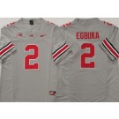 Men's Ohio State Buckeyes #2 Emeka Egbuka Gray FUSE College Football Jersey