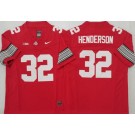 Men's Ohio State Buckeyes #32 TreVeyon Henderson Limited Red 2025 FUSE College Football Jersey