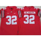 Men's Ohio State Buckeyes #32 TreVeyon Henderson Limited Red College Football Jersey