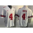 Men's Ohio State Buckeyes #4 Jeremiah Smith White FUSE College Football Jersey
