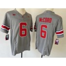 Men's Ohio State Buckeyes #6 Kyle McCord Gray FUSE College Football Jersey