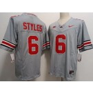 Men's Ohio State Buckeyes #6 Sonny Styles Gray FUSE College Football Jersey