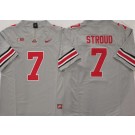 Men's Ohio State Buckeyes #7 CJ Stroud Limited Gray FUSE College Football Jersey