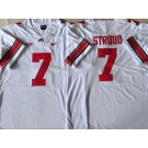 Men's Ohio State Buckeyes #7 CJ Stroud Limited White College Football Jersey