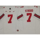 Men's Ohio State Buckeyes #7 CJ Stroud Limited White FUSE College Football Jersey