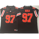 Men's Ohio State Buckeyes #97 Joey Bosa Black 2018 Rush Color College Football Jersey