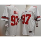 Men's Ohio State Buckeyes #97 Joey Bosa White College Football Jersey