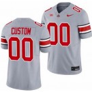 Men's Ohio State Buckeyes Custom Limited Gray FUSE College Football Jersey