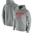 Men's Ohio State Buckeyes Gray Football Oopty Oop Club Fleece Pullover Hoodie