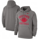 Men's Ohio State Buckeyes Heathered Gray Football Club Pullover Hoodie