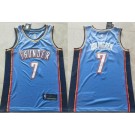 Men's Oklahoma City Thunder #7 Chet Holmgren Blue Icon Swingman Jersey