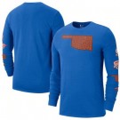 Men's Oklahoma City Thunder Blue 2022 City Edition Essential Expressive Long Sleeve T-Shirt