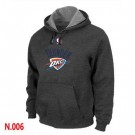 Men's Oklahoma City Thunder Dark Grey Printed Pullover Hoodie