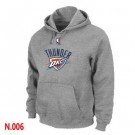 Men's Oklahoma City Thunder Grey Printed Pullover Hoodie
