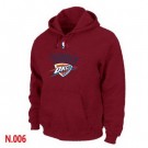 Men's Oklahoma City Thunder Red Printed Pullover Hoodie